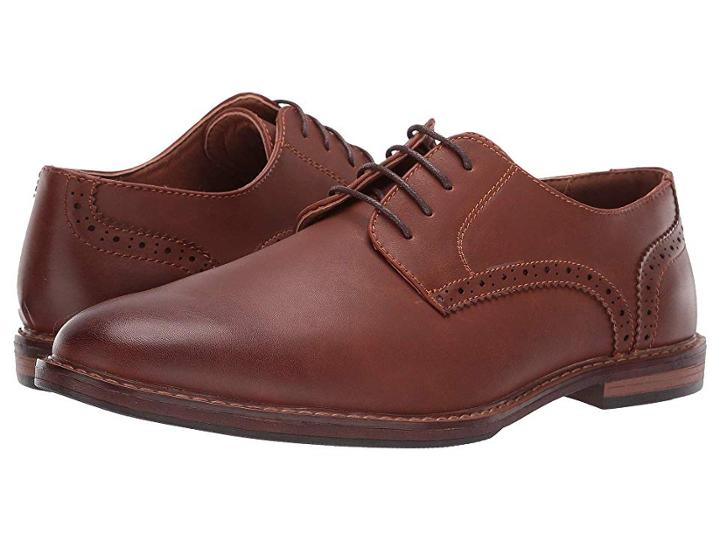 Nunn Bush Palmer Plain Toe Oxford (cognac) Men's Shoes