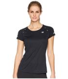 New Balance Nb Ice Short Sleeve Shirt (black) Women's Short Sleeve Pullover