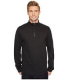 Carhartt Tilden Long Sleeve Mock Neck 1/4 Zip (black) Men's Long Sleeve Pullover