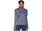 Nike Element Crew Top (gridiron/ashen Slate/heather) Women's Long Sleeve Pullover
