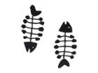 Tory Burch Fish Statement Earrings (black/black) Earring