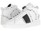 Versace Collection Spiked High Top Sneaker (white/black) Men's Shoes