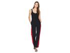 Donna Morgan Jumpsuit With Side Stripe (black/red) Women's Jumpsuit & Rompers One Piece