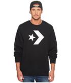 Converse Star Chevron Graphic Crew (black) Men's Sweatshirt