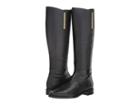 Calvin Klein Francine (black Pebbled Burnished Soft Nappa) Women's Shoes