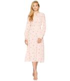 Juicy Couture Rose Floral Midi Dress (soft Glow Floral Riot) Women's Dress
