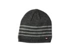 Tommy Hilfiger Contrast Stripe Beanie (charcoal) Beanies