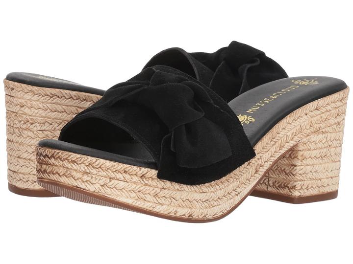 Musse&cloud Lavyne (black Leather) Women's Sandals