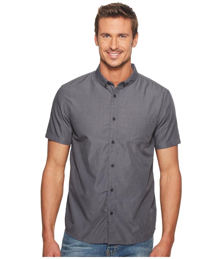 Quiksilver Valley Grove Short Sleeve (tarmac) Men's Clothing