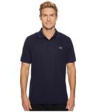 Lacoste Piped Technical Pique Tennis Polo (navy Blue/marino) Men's Short Sleeve Pullover