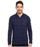Mavi Jeans Checked Shirt (mood Indigo Check) Men's Clothing