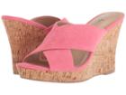 Charles By Charles David Latrice (coral Microsuede) Women's Wedge Shoes