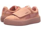 Puma Platform Strap Satin Ep (peach Beige/peach Beige/rose Gold) Women's Shoes
