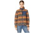 Burton Premium Bombay Full Zip (mood Indigo Jacquard Stripe) Women's Clothing