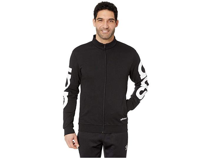 Adidas Essentials Branded Track Top (black/white) Men's Coat