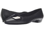 Vaneli Gent (black Nappa/match Patent/gunmetal Trim) Women's Flat Shoes