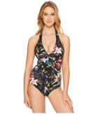 Jets By Jessika Allen Arcadia D/dd Cup Halter One-piece Swimsuit (amazonia) Women's Swimsuits One Piece