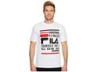 Fila Original Fitness T-shirt (white/black/red) Men's Clothing