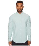Original Penguin New Long Sleeve Oxford Stretch Shirt (shady Glade) Men's Long Sleeve Button Up