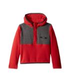 Columbia Kids Mountain Side Fleece Hoodie (little Kids/big Kids) (bright Red/shark Heather) Boy's Sweatshirt