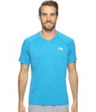 The North Face Ambition V-neck (hyper Blue Heather/hyper Blue (prior Season)) Men's T Shirt
