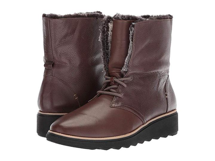 Clarks Sharon Pearl (taupe Leather) Women's  Shoes