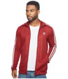 Adidas Originals Franz Beckenbauer Track Top (rust Red) Men's Long Sleeve Pullover
