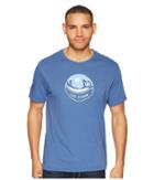 Life Is Good Jake Hammock Circle Smooth Tee (vintage Blue) Men's T Shirt