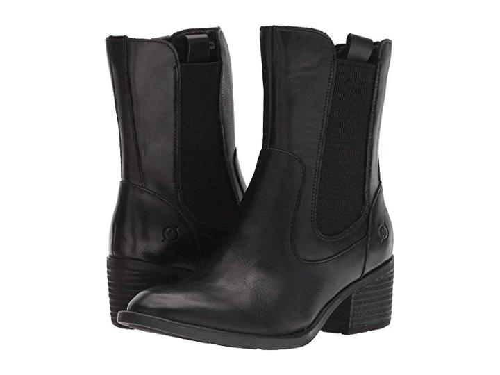 Born Tennys (black Full Grain) Women's Pull-on Boots