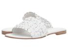 Kennel & Schmenger Elle Floral Slide (white Calf) Women's Slide Shoes