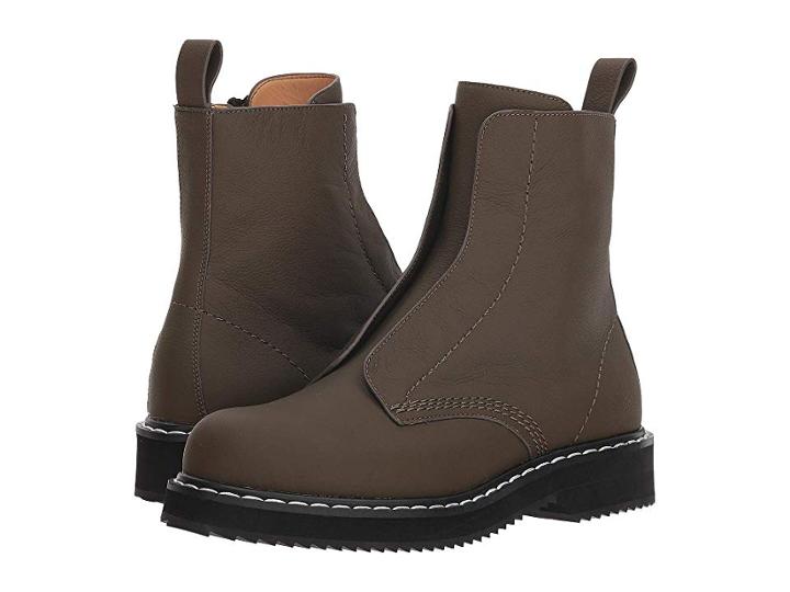 Jil Sander Navy Jn31030a (medium Green) Women's Boots