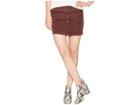Free People Joanie Cord Solid Skirt (chocolate) Women's Skirt