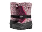 Sorel Kids Flurrytm Print (toddler/little Kid/big Kid) (black/purple Dahlia) Girls Shoes