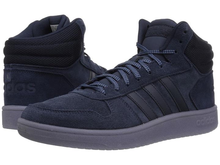 Adidas Hoops 2.0 Mid (legend Ink/legend Ink/tech Ink) Men's Basketball Shoes