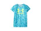 Under Armour Kids Big Logo Tee Novelty Short Sleeve (big Kids) (deceit/high-vis Yellow/high-vis Yellow) Girl's T Shirt