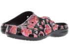 Crocs Freesail Graphic Clog (multi Rose/black) Women's Clog/mule Shoes