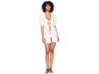 Lauren Ralph Lauren Crinkle Rayon Dress Cover-up (white) Women's Swimwear