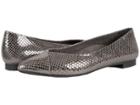 Vionic Caballo (gunmetal Snake) Women's Flat Shoes