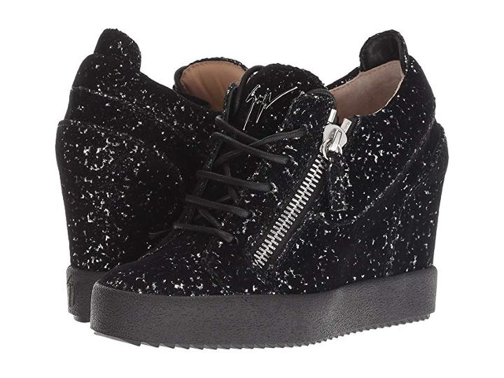 Giuseppe Zanotti Rw80024 (ghost Argento/nero) Women's Shoes
