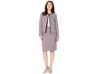 Le Suit Three-button Peak Lapel Skirt Suit (fuchsia Multi) Women's Suits Sets