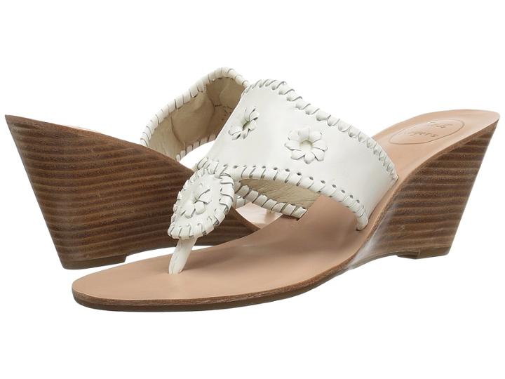 Jack Rogers Jacks High Wedge (white) Women's Wedge Shoes