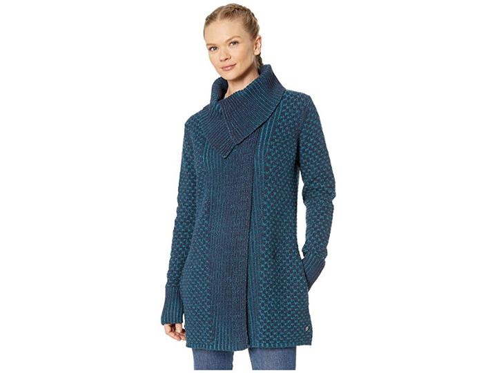 Royal Robbins Frost Cardigan (blue Coral) Women's Sweater