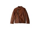 Urban Republic Kids Faux Leather Jacket (little Kids/big Kids) (cognac) Boy's Coat