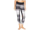Fila Heritage Tennis 3/4 Length Tights (black/heritage Stripe/crimson) Women's Casual Pants