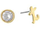 Kate Spade New York One In A Million T Stud Set (clear/gold) Earring
