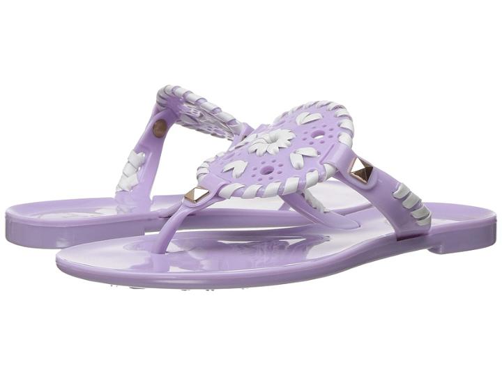 Jack Rogers Little Miss Georgica Jelly (toddler/little Kid) (lilac/white) Women's Sandals