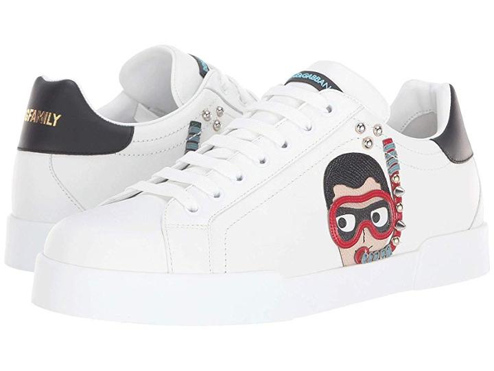 Dolce & Gabbana Divers Lace-up Sneaker (white/black) Men's Shoes