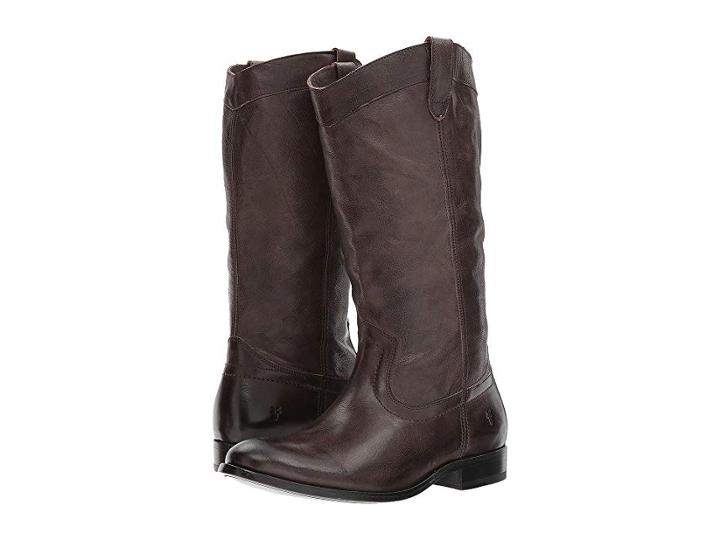 Frye Melissa Pull-on (smoke Tumbled Buffalo) Women's Pull-on Boots