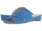 Nine West Tumbarelo Slide Sandal (corsica Blue Isa Kid Suede) Women's Sandals