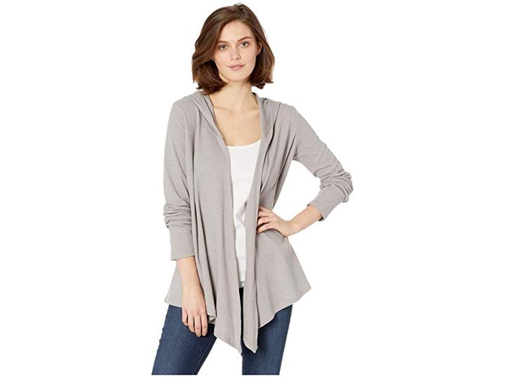 Alternative Vintage Thermal Warm Up Wrap (smoke Grey) Women's Clothing